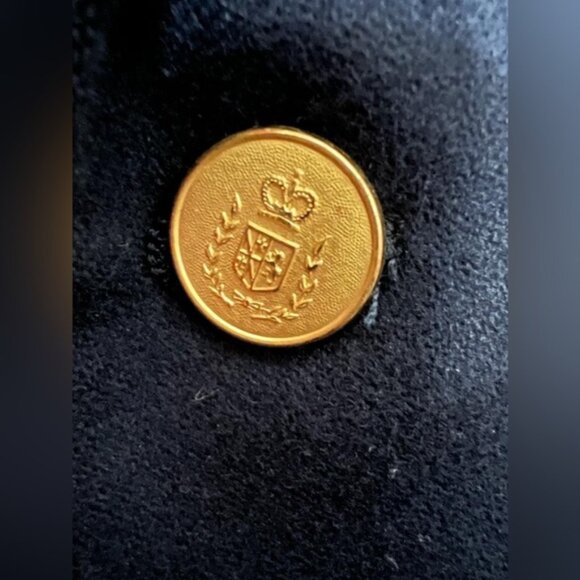 Kingsridge 100% PURE WOOL USA🇺🇸TAILORED 2 Button Blazer Shoulder Pads LARGE - Picture 12 of 13